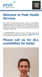 Mobile Screenshot of peakhealthservices.com.au